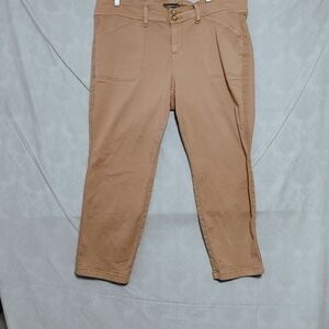 Torrid Light Brown Cropped Jeans